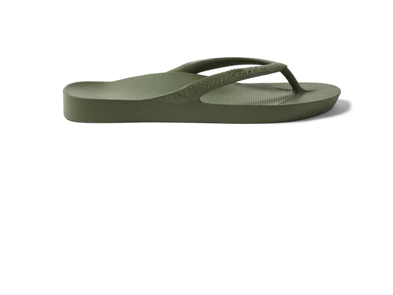 Archies Arch Support Flip Flops - Khaki